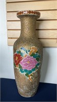 Vintage Chinese Floor Vase, 2' h.