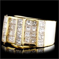 18K Gold Ring with 3.60ctw Diamonds