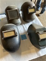 4 welding helmets