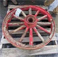 Wooden Antique wagon wheel