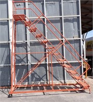 ROLLING LADDER (HAS STEPS & HANDRAILS)