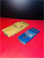 Vintage Plastic Car Models Lot - Aurora - Mustang