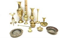 Brass Vases,Candle Holders,Ashtray