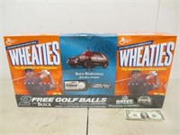 Sealed Wheaties Tiger Woods 3 Box Collector Set