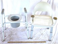 LOT - INVALID CHAIRS - SHOWER & PORTABLE COMMODE