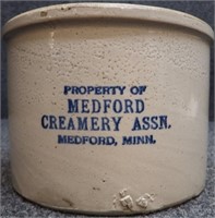 Medford, MN Creamery Red Wing Butter Crock