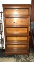 Macey Antique Five Stack Lawyers Bookcase