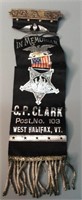 GAR Civil War Veteran Memorial Ribbon