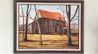 "Big Barn" Original Oil by Ann Kramer