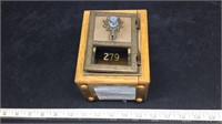 PO Box in Oak Mini Safe w/Combo