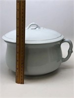 Porcelain Chamber Pot with Lid