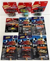 LOT OF (9) JOHNNY LIGHTNING RACING MACHINES