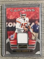 Patrick Mahomes Captains Patch Card