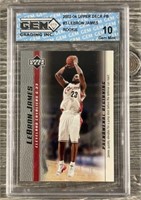 LeBron James Graded Gem Mint 10 Rookie Card