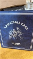 —- basketball card  binder  with hockey trading