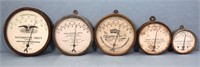 (5) Antique Advertising Wall Thermometers