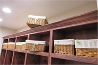 (10) Wicker Storage Baskets