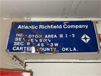 Atlantic Richfield lease sign 30Wx12T  SSP