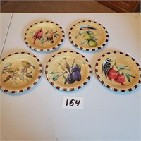 5 Lenox Bird Plates