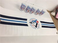 Toronto Blue Jays Pull Out Banner & Collector Cups