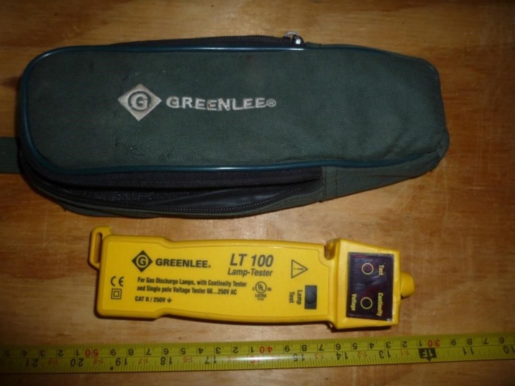 Greenlee LT-100 Lamp Tester & Carry Case