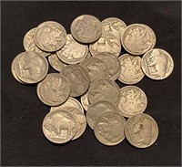 Group of Unsearched Buffalo Nickels