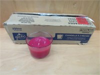 GLADE 3 WICK CANDLES BUBBLE BERRY SCENT