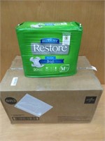 4 BAGS FIT RIGHT RESTORE SUPER BRIEFS SIZE MED