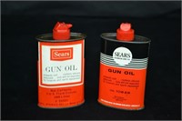 2pcs Sears 3oz Gun Oil Cans