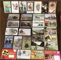 Postcards lot RPP, Americana & more