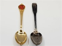 Lot of 2 1967 Souvenir Spoons 1 is Silverplate