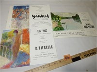 1967 Paris Art Gallery Programs