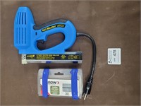 Electric nailer with 3 packs of nails