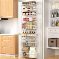 Moforoco over the door pantry organizer White