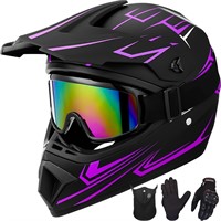 Youth Motocross Helmet  Gloves  Goggles - DOT