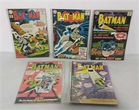 5 DC 12 cent Batman comics