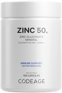 Codeage Zinc 50mg - Zinc Gluconate Supplement...