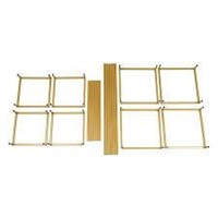 Oukaning 4Pcs Gold Stand  Size: One size