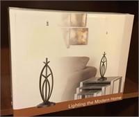 Bronze table lamp in box