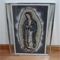 Framed Holy Mary Tapestry 18x22"