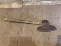 BROAD AXE WITH HANDLE