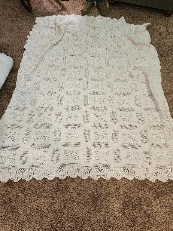 Crochet Bedspread Roughly 5'x6'