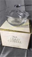 Colony glass crystal candy dish with box