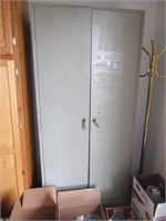 METAL GRAY PAINTED WARDROBE