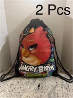 2 Pcs High Quality Drawstring Bag Angry Birds $35