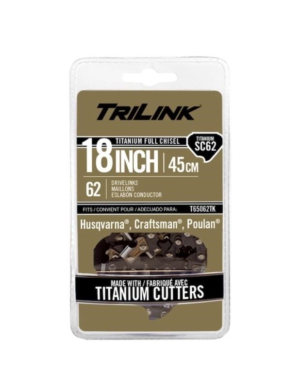 $28.00 TriLink 62 Link Replacement Chainsaw Chain