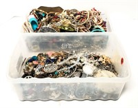Costume Jewelry- Contents of 2 Shoe Box Size