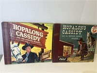 RARE 1950S HOPALONG CASSIDY 78 RECORD/BOOK SETS