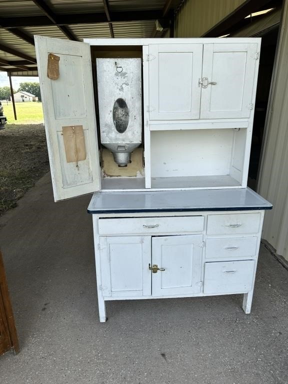 Antique Hoosier Style Kitchen Cabinet - SEE NOTE!