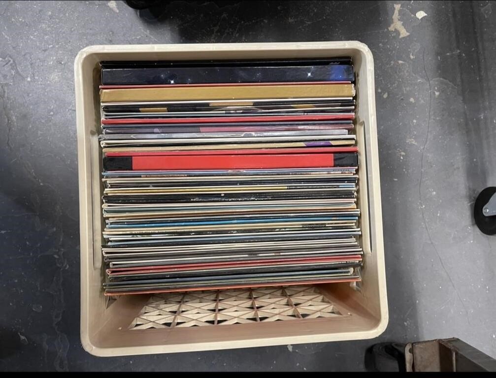 Box of laser discs